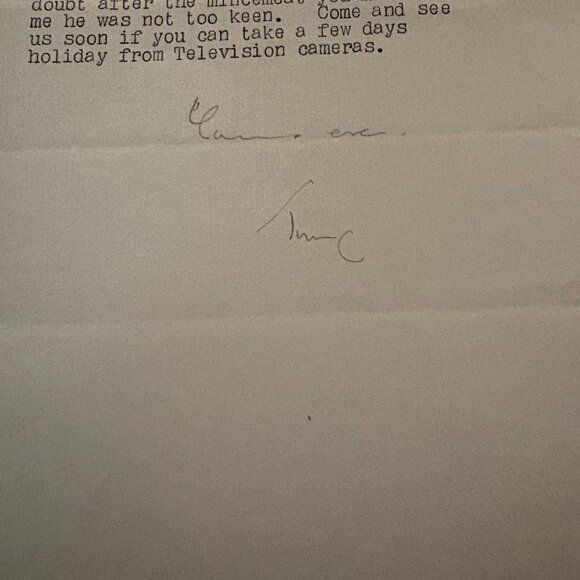 1956 Anthony Nutting Signed Autograph Letter – British Politician – Feb 22, 1956 - Picture 2 of 2
